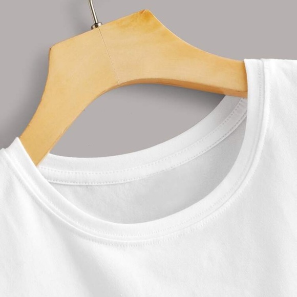 BPNordstrom Juniors Women Cropped Short-Sleeve Tee - Picture 3 of 7